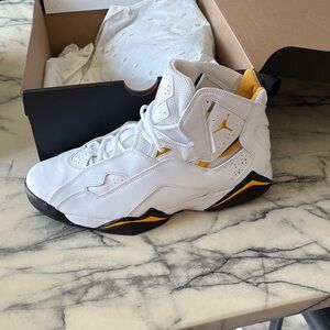 Jordan Athletic Shoes White and Yellow